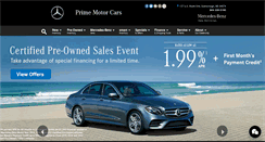 Desktop Screenshot of primemotorcars.com